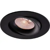 Enzo Thorgeon LED inbouwspot 8,2W DimToWarm 96mm rond verstelbaar zwart - LED4681