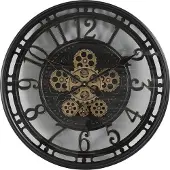 Decostar Wandklok norris mtl d70cm bo zwart