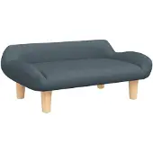 vidaXL Hondenmand 70x40x24 cm stof donkergrijs
