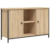vidaXL Tv-meubel 100x35x65 cm bewerkt hout sonoma eikenkleurig