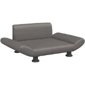 vidaXL Hondenmand 70x45x28 cm kunstleer grijs