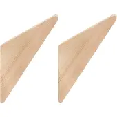 QUVIO Wandhaakje driehoek hout set van 2