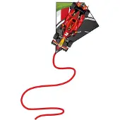 Knoop Kites Vlieger Raceauto - Eenlijner - 65x55 cm