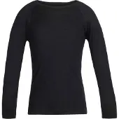 Icebreaker Ondershirt Kids 200 Oasis LS Crewe Black-Maat 152