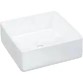 vidaXL Wasbak 37x37x13 cm vierkant keramiek wit