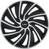 Wrc Wieldoppen 15 inch - zilver/zwart - 4st