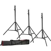 Bresser 3x BR-TP280 Pro lampstatief 280cm + tas