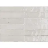 Valence Technology Riva wandtegel 6x24cm wit glans
