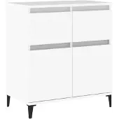 vidaXL Dressoir 60x35x70 cm bewerkt hout wit