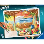 Ravensburger schilderen op nummer cozy cabana