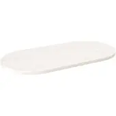 Super Merchant Tafelblad ovaal 100x50x2,5 cm massief grenenhout wit
