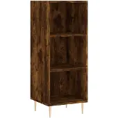 vidaXL Dressoir, gerookt eikenfineer, 34,5 x 32,5 x 90 cm, houtvezelplaat