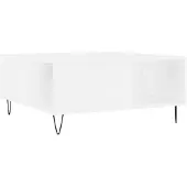 vidaXL Salontafel, wit, 80x80x36,5 cm, houtvezel