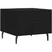 vidaXL Salontafel zwart, 50x50x40 cm, houtvezel