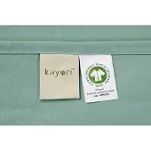 Kayori Kussensloop Shizu Groen (Percal) (set van 2)-60 x 70 cm