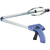 Maximex - grijparm telescopische handgreep grijphulp huishoudhulp grijper - 80x15 cm - blauw