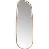 QAZQA Badkamerspiegel rosé goud incl. LED en touch dimmer - Geraldien