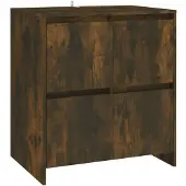 vidaXL Dressoir 70x41x75 cm bewerkt hout gerookt eikenkleurig