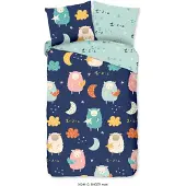 Good Morning Dekbedovertrek Sheep Multi Katoen-140 x 200 / 220 cm | 1-Persoons