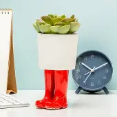 Bitten Regenlaarzen Bloempot - Groot/rood