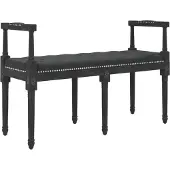 vidaXL Bankje 110x40x70 cm fluweel zwart