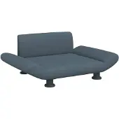 vidaXL Hondenmand 70x45x28 cm stof donkergrijs