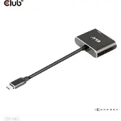 Club 3D CSV-1552 USB-C / HDMI / DisplayPort Adapter Zwart 0 mm