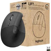 Logitech Lift Verticale Ergonomische Muis Zwart