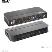 Club 3D KVM Switch 4K60Hz KVM-switch HDMI Afstandsbediening 4096 x 2160 Pixel