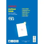 123inkt universele etiketten A4 105 x 57 mm wit (1.000 etiketten) FSC Mix Credit