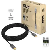 Club 3D CAC-1377 HDMI-kabel HDMI Aansluitkabel USB-C stekker 15 m Zwart Active Optical Cable (AOC)