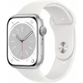 Apple Watch Series 8 - Smartwatch heren en dames - 45mm - Zilver Aluminium