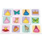 Tactic Memo Prinsessen en Dieren - Memospel - Zoek de Juiste Paren - Betoverende Prinsessen en Schattige Dierenvrienden - Gezelschapsspel voor Kinderen en Families - 2 tot 6 Spelers - Vanaf 3 Jaar