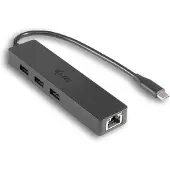 I-Tec USB-C Slim HUB 3-Port mit Gigabit Ethernet Adapter Netwerkadapter 10 / 100 / 1000 MBit/s USB-C