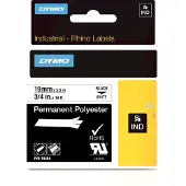 Dymo 18484 (S0718220) Tape Zwart op wit (19 mm)
