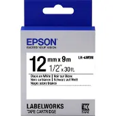 Epson Standard Tape - LK-4WBN Std Blk/Wht 12/9