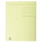 Exacompta 3-Klepsmap Folio 280 g/m² Geel