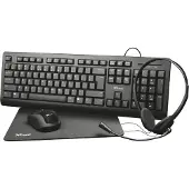 Trust Toetsenbord+muis Trust Primo 4-in-1 Home-be