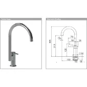 Franke FFB2980 Manhattan SS Optic Eengreeps Keuken Mengkraan Satin Nickel