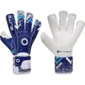 Elite Sport Brambo Keepershandschoenen - Wit / Marine | Maat: 9