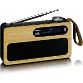 Lenco LencoI PDR-040 DAB+/FM radio Bluetooth- Bamboo - Zwart