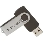 Q-CONNECT USB stick 2.0, zwart, 4 GB
