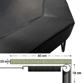 Magic Circle Pro Trampoline Rand 480 Black