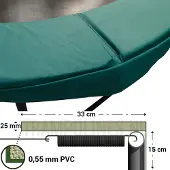 Magic Circle Pro Trampoline Rand Groen 251 cm
