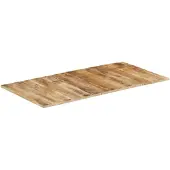 vidaXL Tafelblad 15-16 mm 120x60 cm massief mangohout