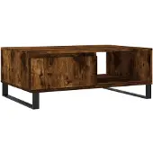vidaXL Salontafel, gerookt eikenhout, 90x60x35 cm, houtvezel