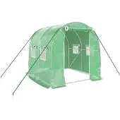 vidaXL Tuinkas met stalen frame 4 m² 2x2x2 m