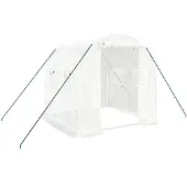 vidaXL Tuinkas met stalen frame 4 m² 2x2x2 m