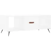vidaXL Salontafel 102x50x40 cm bewerkt hout wit
