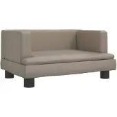 vidaXL Hondenmand 60x40x30 cm kunstleer cappuccinokleurig